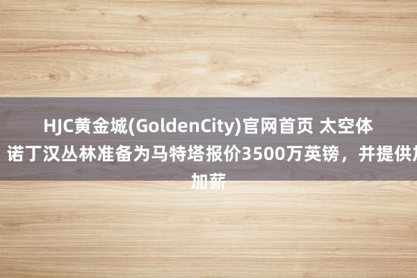 HJC黄金城(GoldenCity)官网首页 太空体育：诺丁汉丛林准备为马特塔报价3500万英镑，并提供加薪