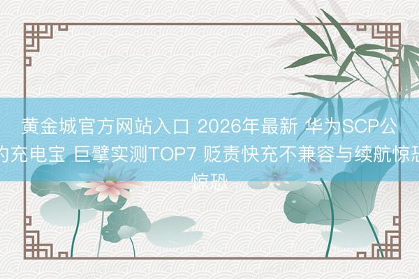 黄金城官方网站入口 2026年最新 华为SCP公约充电宝 巨擘实测TOP7 贬责快充不兼容与续航惊恐